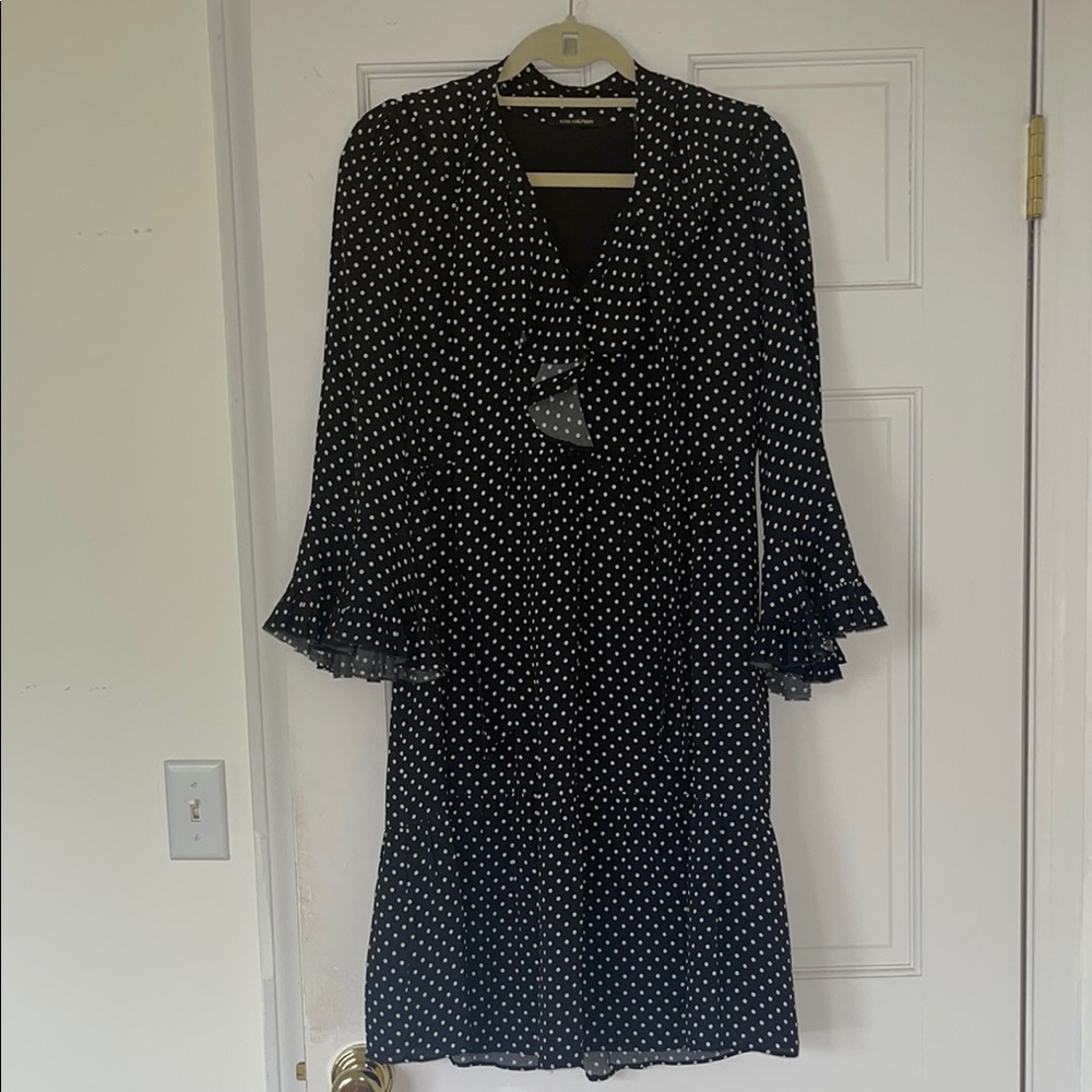 Kobi Halperin Black Polka Dot Dress